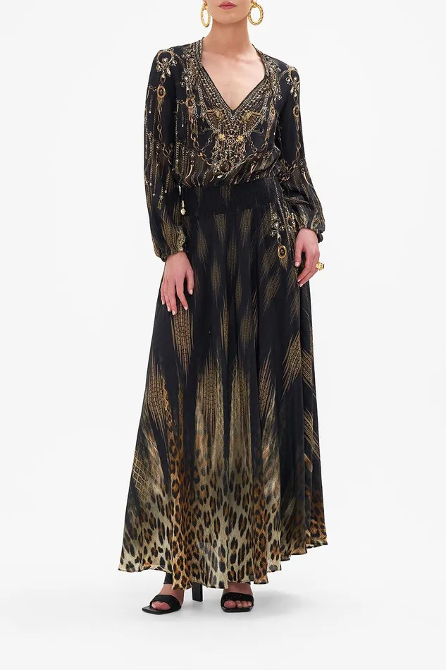 Camilla Maxi Dresses Shirred Relaxed Fit Dress Jungle Dreaming 8211 Womens Camilla Maxi Dresses Shirred Relaxed Fit Dress Jungle Dreaming 8211 Womens