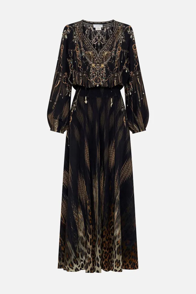 Camilla Maxi Dresses Shirred Relaxed Fit Dress Jungle Dreaming 8211 Womens Camilla Maxi Dresses Shirred Relaxed Fit Dress Jungle Dreaming 8211 Womens