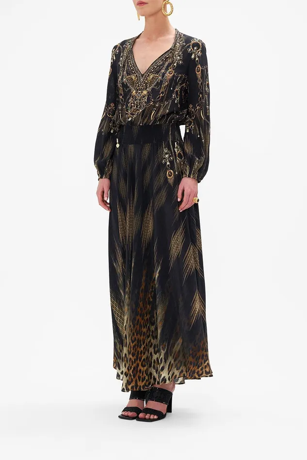 Camilla Maxi Dresses Shirred Relaxed Fit Dress Jungle Dreaming 8211 Womens Camilla Maxi Dresses Shirred Relaxed Fit Dress Jungle Dreaming 8211 Womens