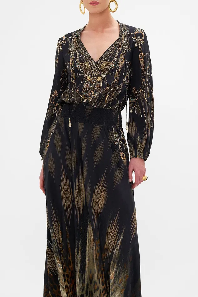 Camilla Maxi Dresses Shirred Relaxed Fit Dress Jungle Dreaming 8211 Womens Camilla Maxi Dresses Shirred Relaxed Fit Dress Jungle Dreaming 8211 Womens