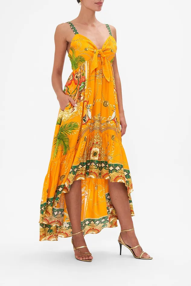 Camilla Maxi Dresses Tie Front High Low Dress Dancing With The Bulls 8211 Womens Camilla Maxi Dresses Tie Front High Low Dress Dancing With The Bulls 8211 Womens