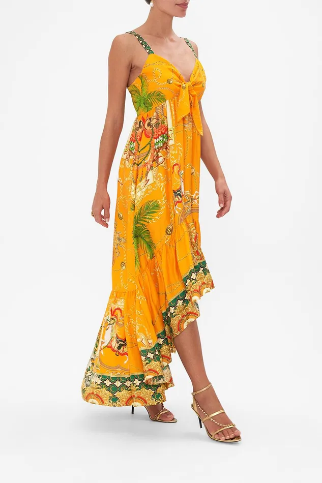 Camilla Maxi Dresses Tie Front High Low Dress Dancing With The Bulls 8211 Womens Camilla Maxi Dresses Tie Front High Low Dress Dancing With The Bulls 8211 Womens
