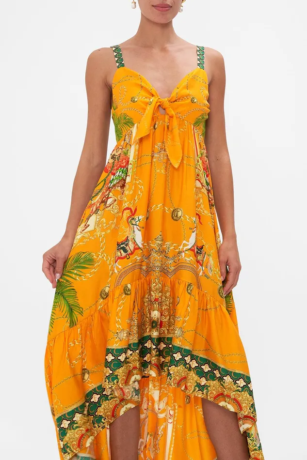 Camilla Maxi Dresses Tie Front High Low Dress Dancing With The Bulls 8211 Womens Camilla Maxi Dresses Tie Front High Low Dress Dancing With The Bulls 8211 Womens