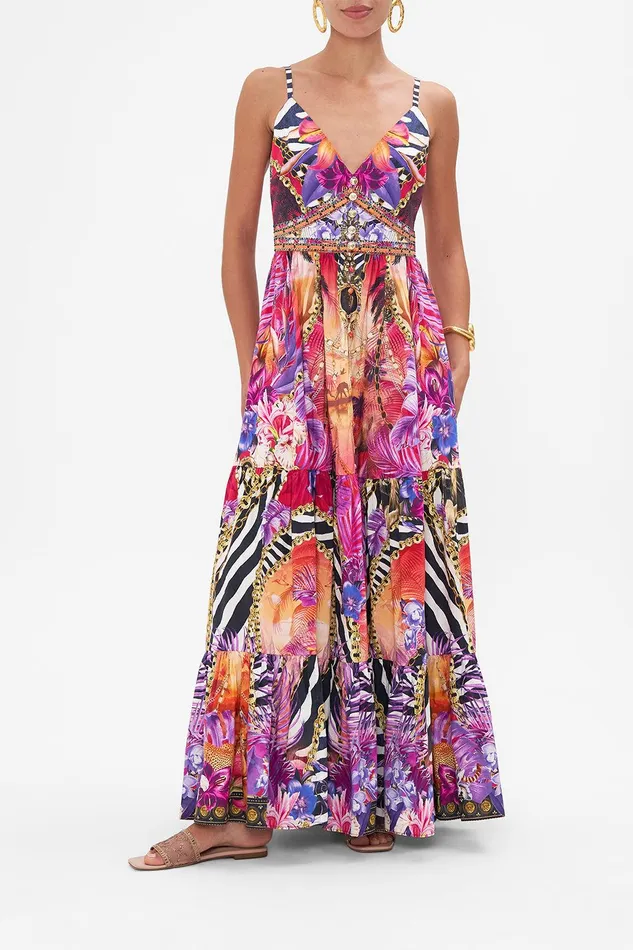 Camilla Maxi Dresses Tiered Bodice Dress Wild Loving 8211 Womens