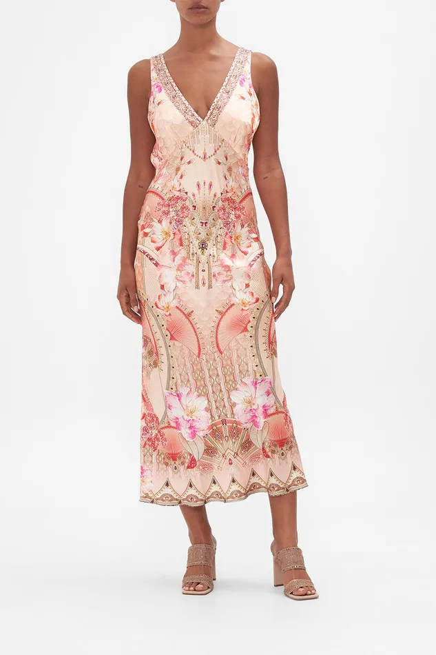 Camilla Maxi Dresses Vneck Slip Dress Adore Me 8211 Womens