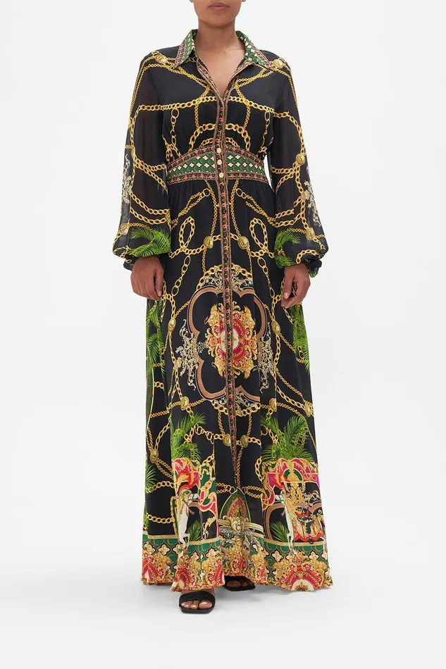 Camilla Maxi Dresses Waistband Long Dress With Collar Jealousy And Jewels 8211 Womens Camilla Maxi Dresses Waistband Long Dress With Collar Jealousy And Jewels 8211 Womens