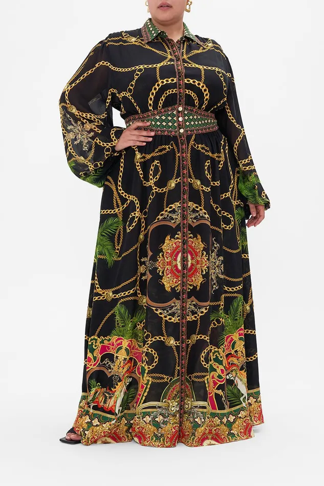 Camilla Maxi Dresses Waistband Long Dress With Collar Jealousy And Jewels 8211 Womens Camilla Maxi Dresses Waistband Long Dress With Collar Jealousy And Jewels 8211 Womens