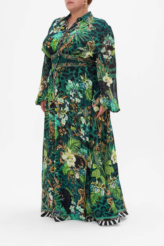 Camilla Maxi Dresses Waistband Long Dress With Collar Sing My Song 8211 Womens Camilla Maxi Dresses Waistband Long Dress With Collar Sing My Song 8211 Womens