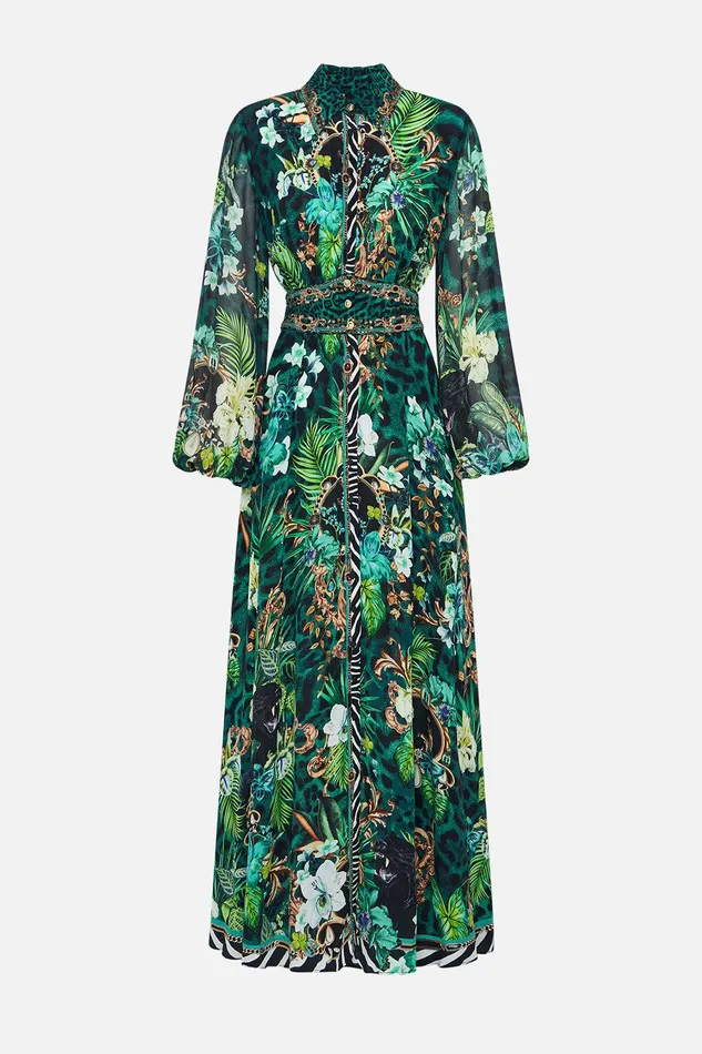 Camilla Maxi Dresses Waistband Long Dress With Collar Sing My Song 8211 Womens Camilla Maxi Dresses Waistband Long Dress With Collar Sing My Song 8211 Womens