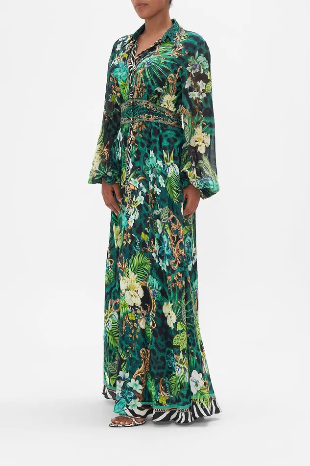 Camilla Maxi Dresses Waistband Long Dress With Collar Sing My Song 8211 Womens Camilla Maxi Dresses Waistband Long Dress With Collar Sing My Song 8211 Womens