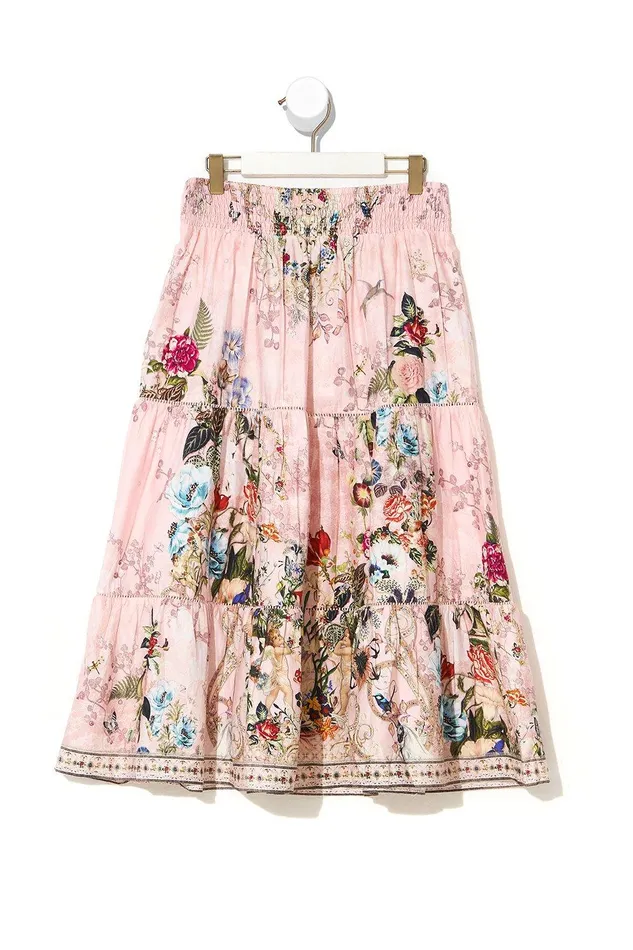 Camilla Maxi Skirts Kids Shirred Waist Maxi Skirt 410 Young Hearts 8211 Womens