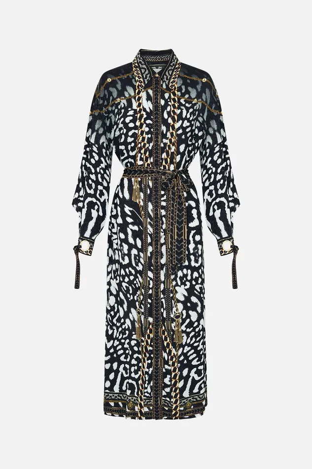 Camilla Midi Dresses Eyelet Cuff Shirt Dress Untamed Royalty 8211 Womens Camilla Midi Dresses Eyelet Cuff Shirt Dress Untamed Royalty 8211 Womens