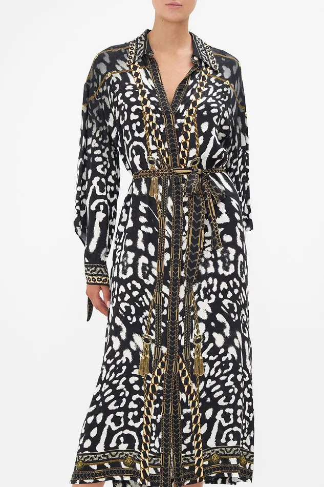 Camilla Midi Dresses Eyelet Cuff Shirt Dress Untamed Royalty 8211 Womens Camilla Midi Dresses Eyelet Cuff Shirt Dress Untamed Royalty 8211 Womens