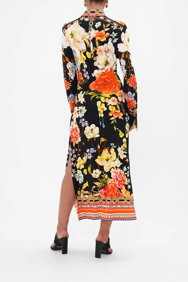 Camilla Midi Dresses Jersey Midi Shirt Dress Secret History 8211 Womens Camilla Midi Dresses Jersey Midi Shirt Dress Secret History 8211 Womens
