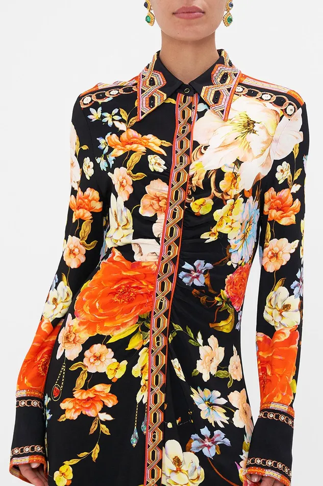 Camilla Midi Dresses Jersey Midi Shirt Dress Secret History 8211 Womens Camilla Midi Dresses Jersey Midi Shirt Dress Secret History 8211 Womens
