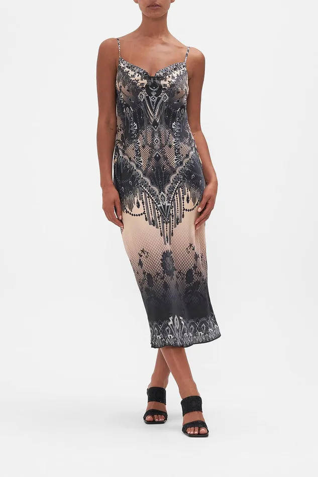 Camilla Midi Dresses Long Bias Slip Curtain Call Chaos 8211 Womens