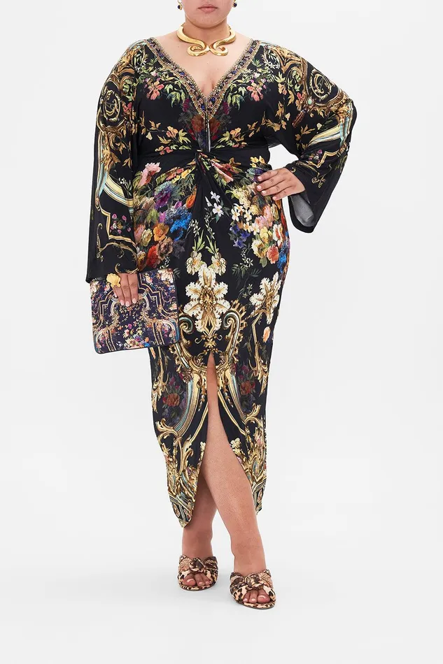 Camilla Midi Dresses Long Split Front Twist Dress Play Your Cards Right 8211 Womens Camilla Midi Dresses Long Split Front Twist Dress Play Your Cards Right 8211 Womens