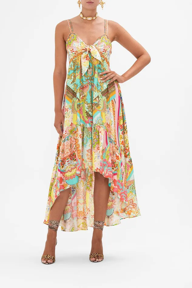 Camilla Midi Dresses Tie Front High Low Dress An Italian Welcome 8211 Womens Camilla Midi Dresses Tie Front High Low Dress An Italian Welcome 8211 Womens
