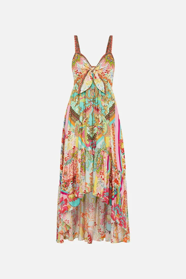 Camilla Midi Dresses Tie Front High Low Dress An Italian Welcome 8211 Womens Camilla Midi Dresses Tie Front High Low Dress An Italian Welcome 8211 Womens