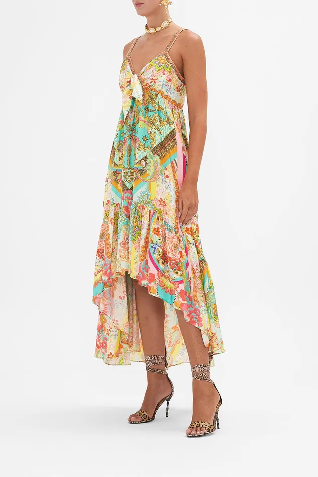 Camilla Midi Dresses Tie Front High Low Dress An Italian Welcome 8211 Womens Camilla Midi Dresses Tie Front High Low Dress An Italian Welcome 8211 Womens