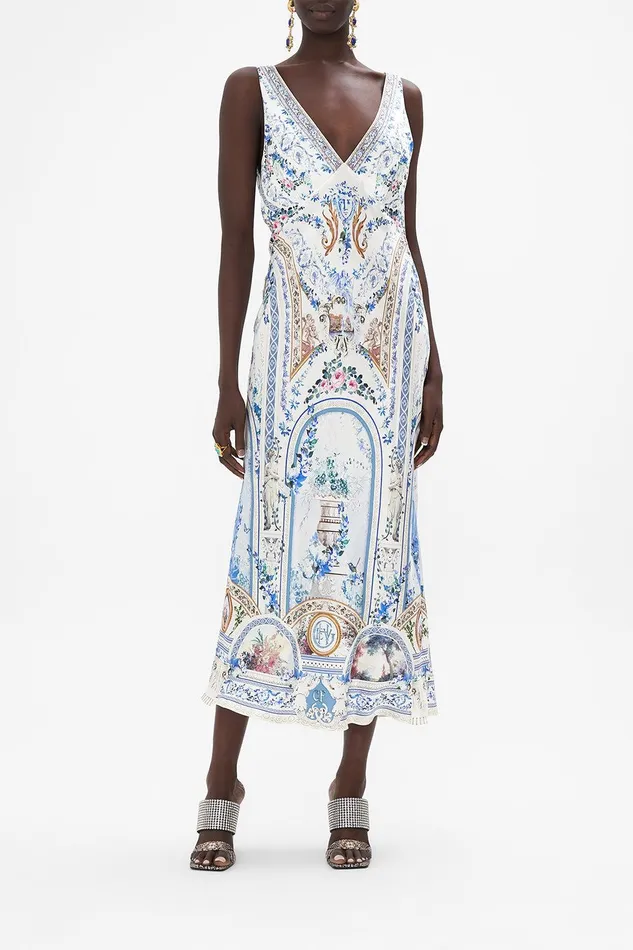 Camilla Midi Dresses Vneck Slip Dress Season Of The Siren 8211 Womens