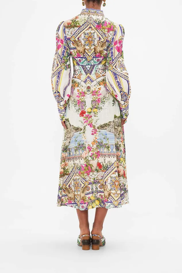 Camilla Midi Dresses Waist Tie Shirt Dress Amalfi Amore 8211 Womens Camilla Midi Dresses Waist Tie Shirt Dress Amalfi Amore 8211 Womens