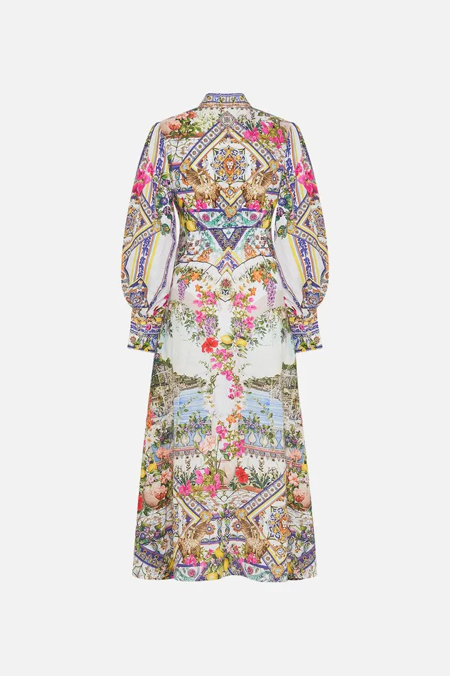 Camilla Midi Dresses Waist Tie Shirt Dress Amalfi Amore 8211 Womens Camilla Midi Dresses Waist Tie Shirt Dress Amalfi Amore 8211 Womens