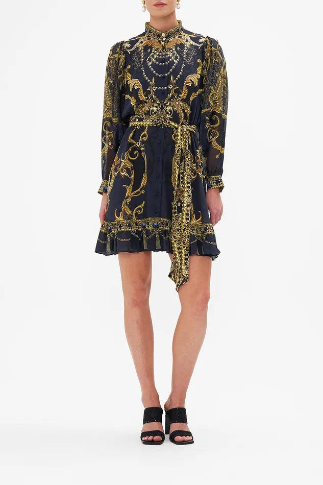 Camilla Mini Dresses Drop Sleeve Shirt Dress Moonlight Melodies 8211 Womens Camilla Mini Dresses Drop Sleeve Shirt Dress Moonlight Melodies 8211 Womens