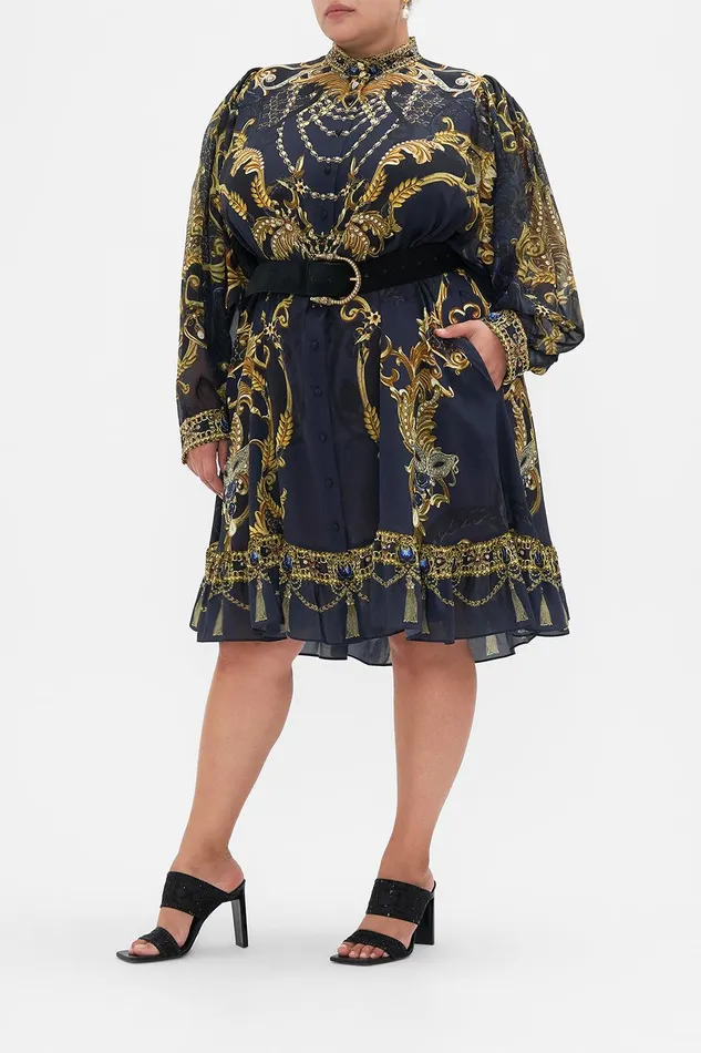 Camilla Mini Dresses Drop Sleeve Shirt Dress Moonlight Melodies 8211 Womens Camilla Mini Dresses Drop Sleeve Shirt Dress Moonlight Melodies 8211 Womens