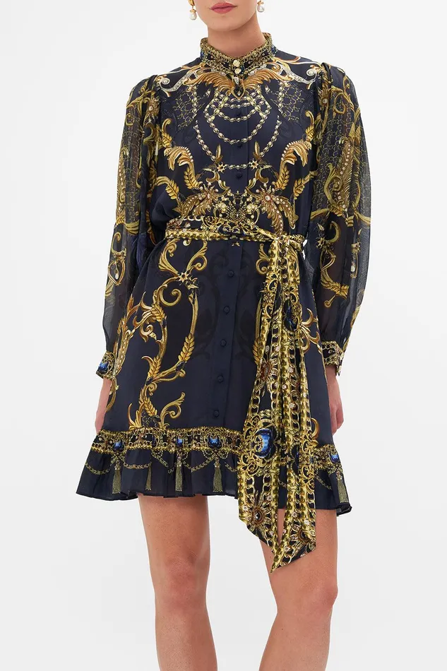 Camilla Mini Dresses Drop Sleeve Shirt Dress Moonlight Melodies 8211 Womens Camilla Mini Dresses Drop Sleeve Shirt Dress Moonlight Melodies 8211 Womens