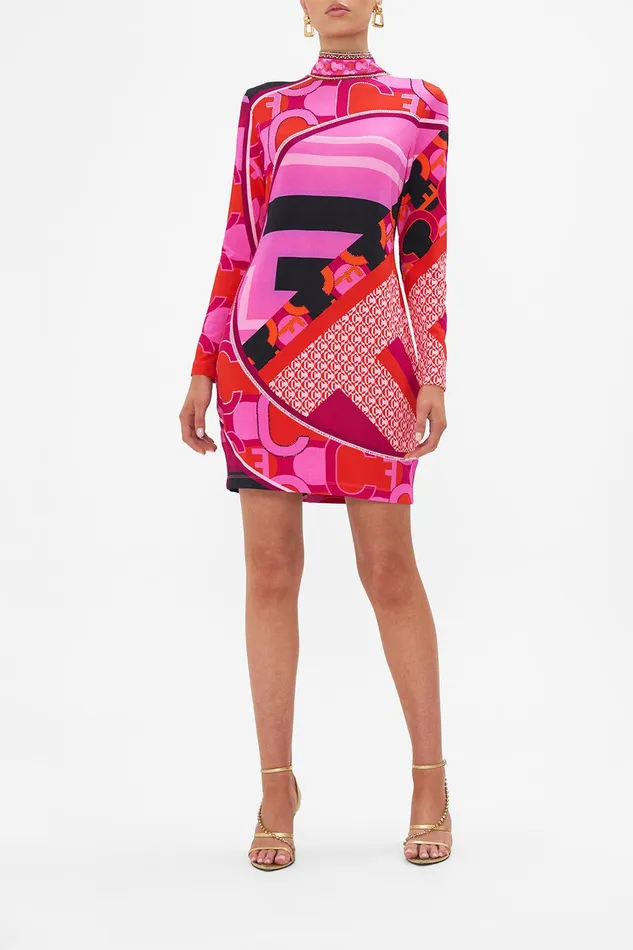 Camilla Mini Dresses Long Sleeve Fitted Mini Dress Ciao Palazzo 8211 Womens Camilla Mini Dresses Long Sleeve Fitted Mini Dress Ciao Palazzo 8211 Womens