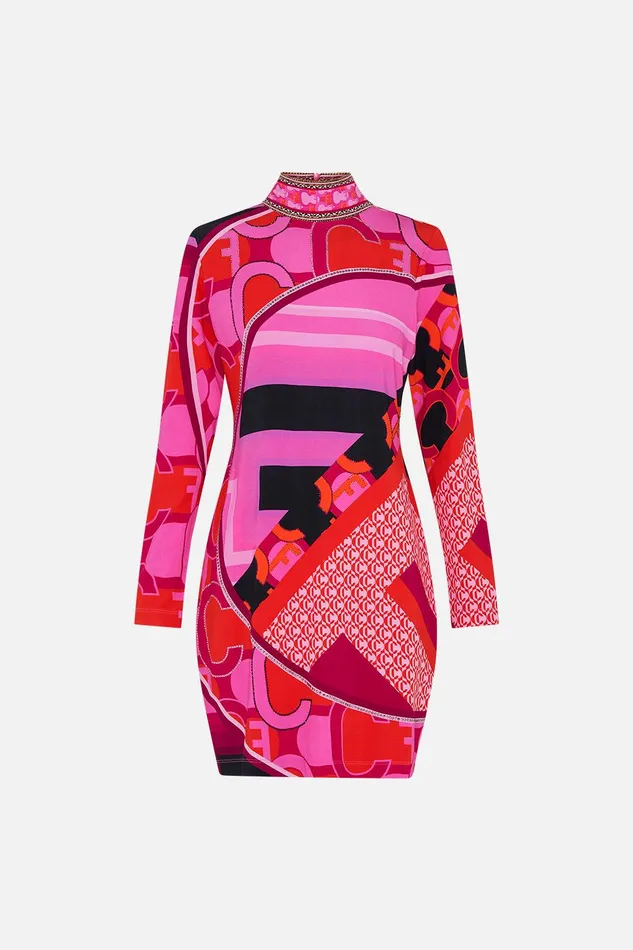 Camilla Mini Dresses Long Sleeve Fitted Mini Dress Ciao Palazzo 8211 Womens Camilla Mini Dresses Long Sleeve Fitted Mini Dress Ciao Palazzo 8211 Womens