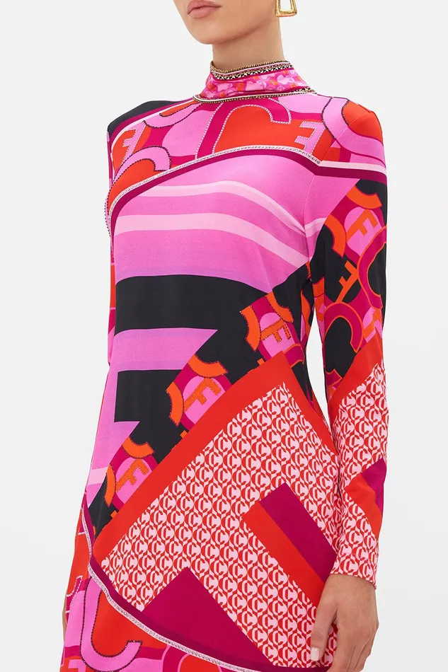 Camilla Mini Dresses Long Sleeve Fitted Mini Dress Ciao Palazzo 8211 Womens Camilla Mini Dresses Long Sleeve Fitted Mini Dress Ciao Palazzo 8211 Womens