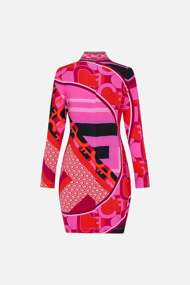 Camilla Mini Dresses Long Sleeve Fitted Mini Dress Ciao Palazzo 8211 Womens Camilla Mini Dresses Long Sleeve Fitted Mini Dress Ciao Palazzo 8211 Womens