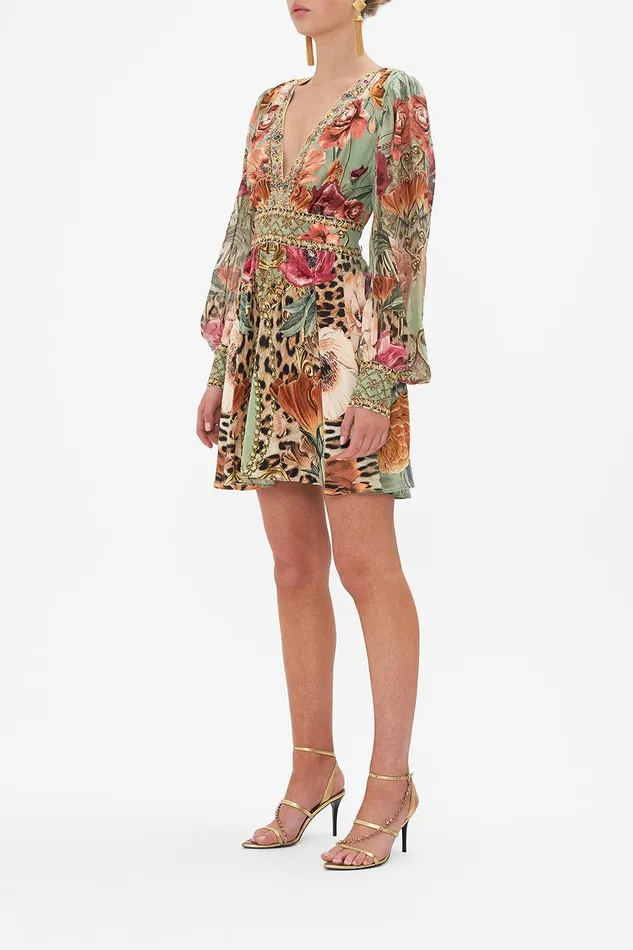 Camilla Mini Dresses Short Dress With Blouson Sleeve Grow And Glow 8211 Womens Camilla Mini Dresses Short Dress With Blouson Sleeve Grow And Glow 8211 Womens