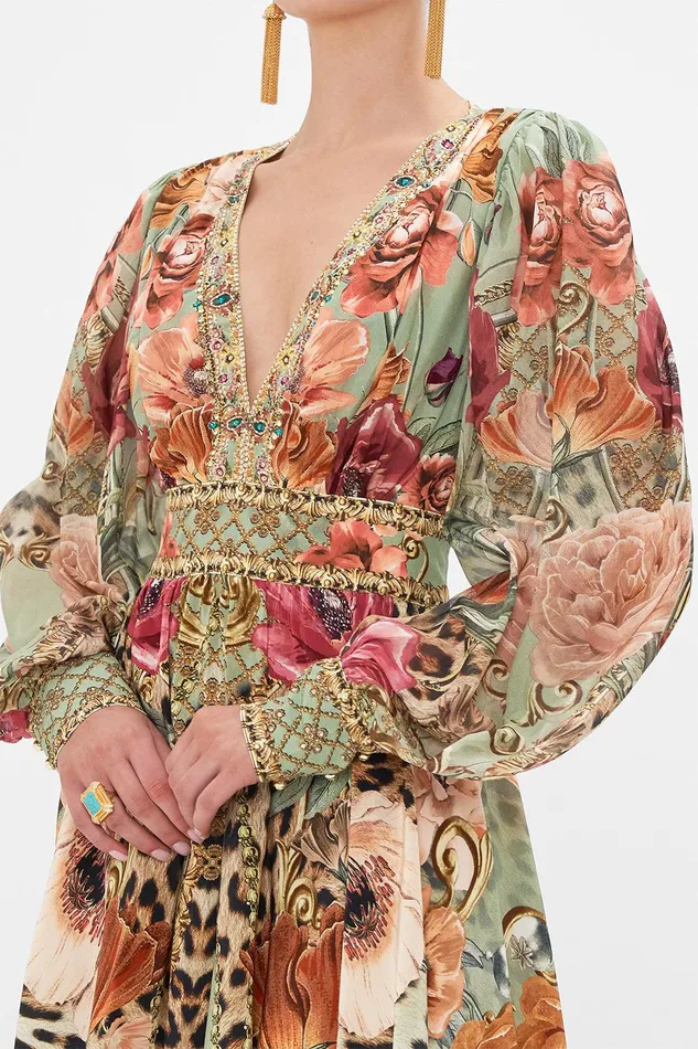 Camilla Mini Dresses Short Dress With Blouson Sleeve Grow And Glow 8211 Womens Camilla Mini Dresses Short Dress With Blouson Sleeve Grow And Glow 8211 Womens