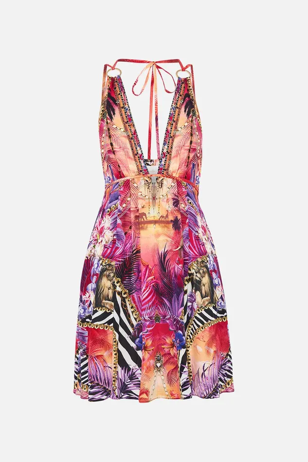 Camilla Mini Dresses Short Flared Dress With Hardware Wild Loving 8211 Womens Camilla Mini Dresses Short Flared Dress With Hardware Wild Loving 8211 Womens