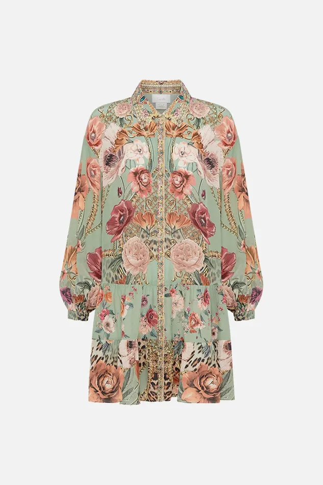 Camilla Mini Dresses Tiered Shirt Dress Grow And Glow 8211 Womens Camilla Mini Dresses Tiered Shirt Dress Grow And Glow 8211 Womens