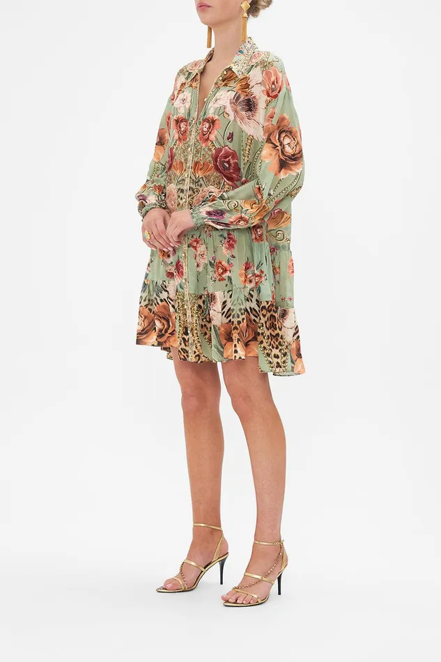 Camilla Mini Dresses Tiered Shirt Dress Grow And Glow 8211 Womens Camilla Mini Dresses Tiered Shirt Dress Grow And Glow 8211 Womens