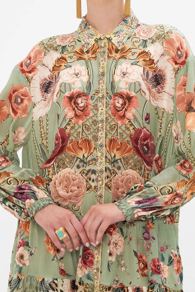 Camilla Mini Dresses Tiered Shirt Dress Grow And Glow 8211 Womens Camilla Mini Dresses Tiered Shirt Dress Grow And Glow 8211 Womens