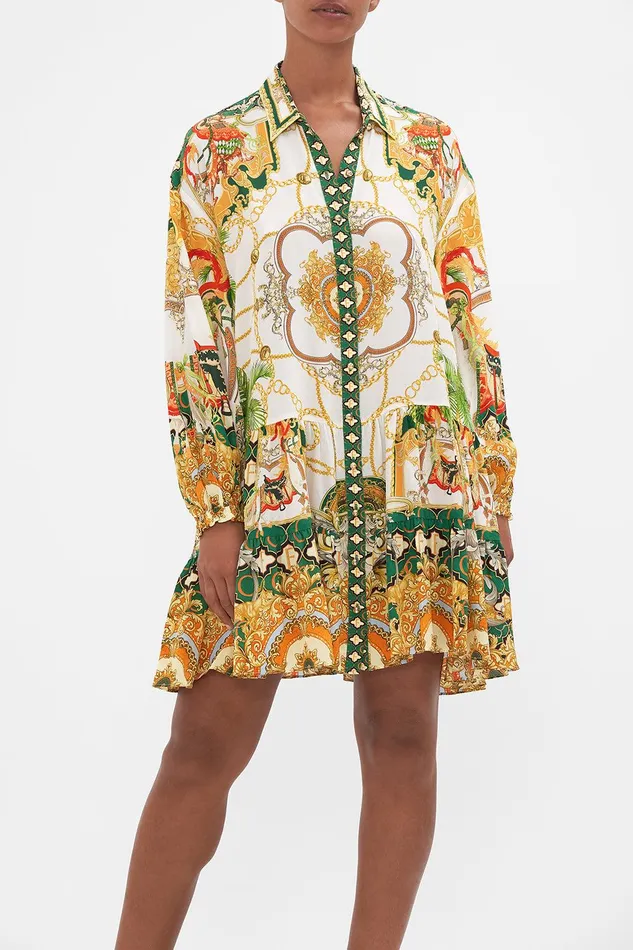 Camilla Mini Dresses Tiered Shirt Dress My Sweet Devotion 8211 Womens Camilla Mini Dresses Tiered Shirt Dress My Sweet Devotion 8211 Womens