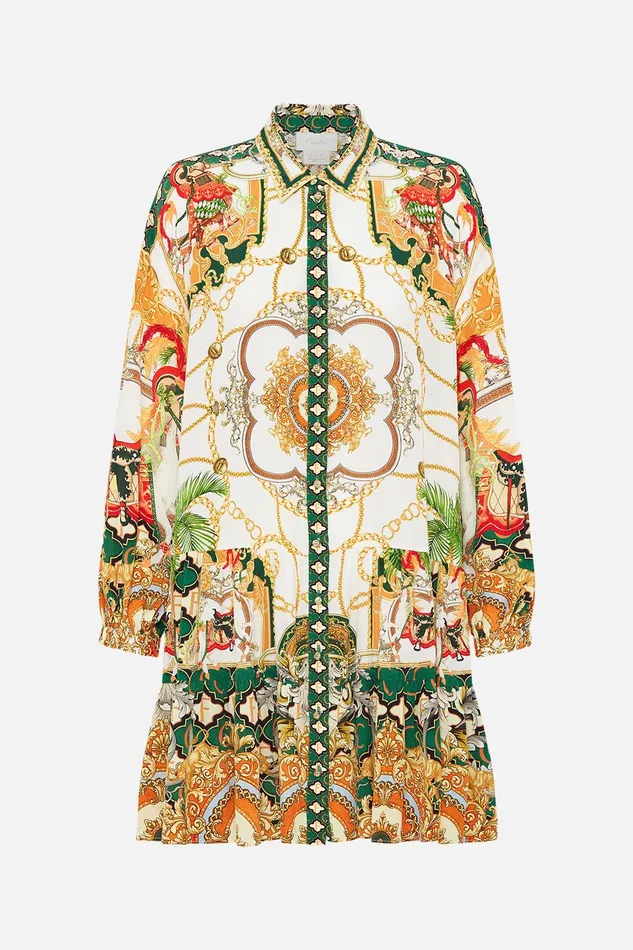 Camilla Mini Dresses Tiered Shirt Dress My Sweet Devotion 8211 Womens Camilla Mini Dresses Tiered Shirt Dress My Sweet Devotion 8211 Womens