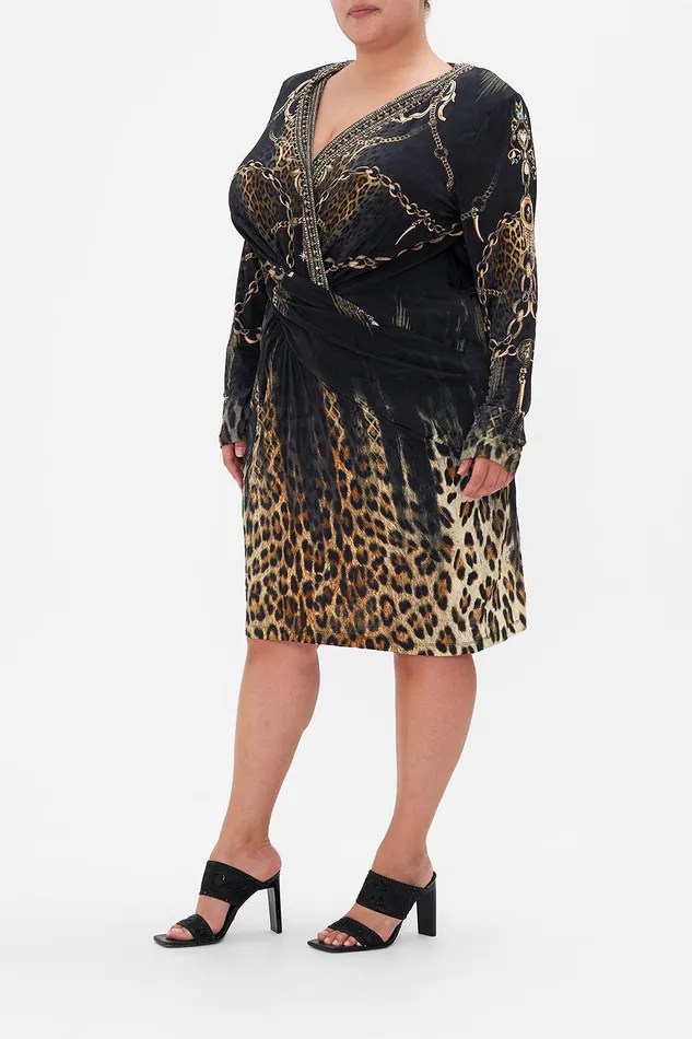 Camilla Mini Dresses Vneck Cross Front Dress Jungle Dreaming 8211 Womens Camilla Mini Dresses Vneck Cross Front Dress Jungle Dreaming 8211 Womens