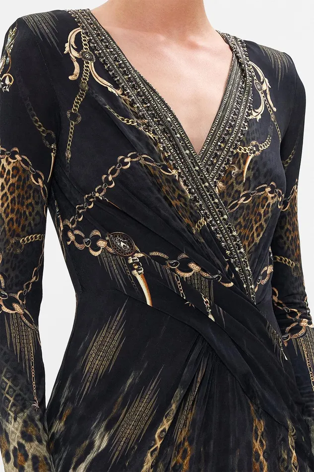 Camilla Mini Dresses Vneck Cross Front Dress Jungle Dreaming 8211 Womens Camilla Mini Dresses Vneck Cross Front Dress Jungle Dreaming 8211 Womens