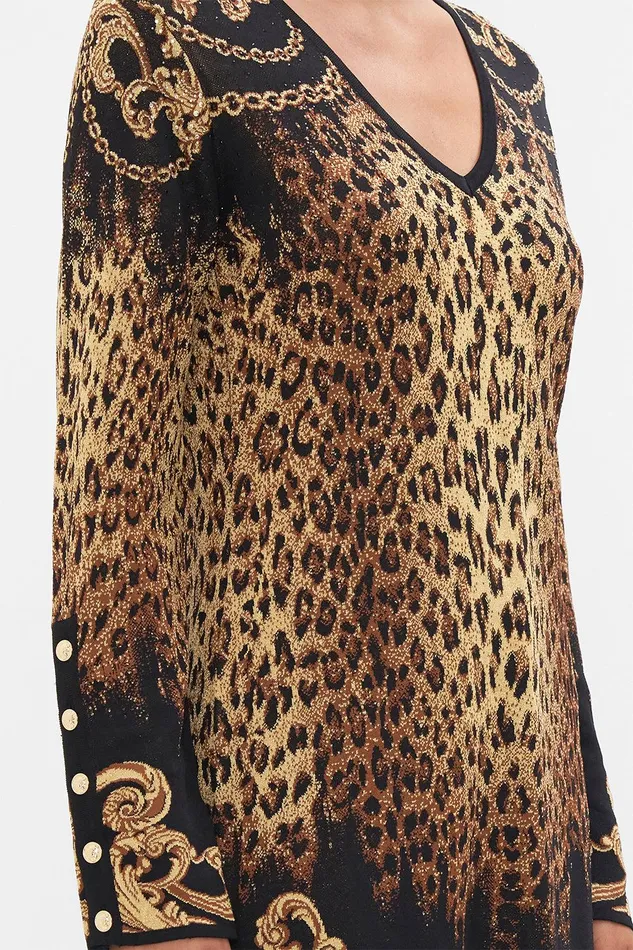 Camilla Mini Dresses V Neck Mini Knit Dress Jungle Dreaming 8211 Womens Camilla Mini Dresses V Neck Mini Knit Dress Jungle Dreaming 8211 Womens