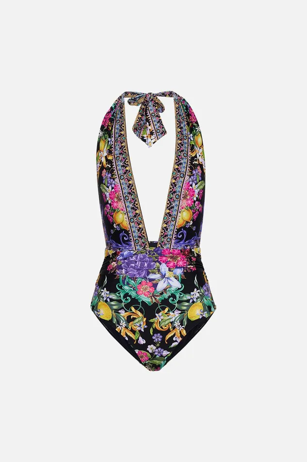 Camilla One Pieces Plunge Neck Halter One Piece Meet Me In Marchesa 8211 Womens Camilla One Pieces Plunge Neck Halter One Piece Meet Me In Marchesa 8211 Womens