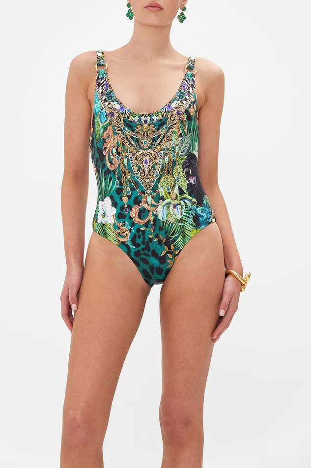 Camilla One Pieces Scoop One Piece With Trims Sing My Song 8211 Womens Camilla One Pieces Scoop One Piece With Trims Sing My Song 8211 Womens