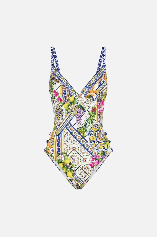 Camilla One Pieces Underwire One Piece With Button Detail Amalfi Amore 8211 Womens Camilla One Pieces Underwire One Piece With Button Detail Amalfi Amore 8211 Womens