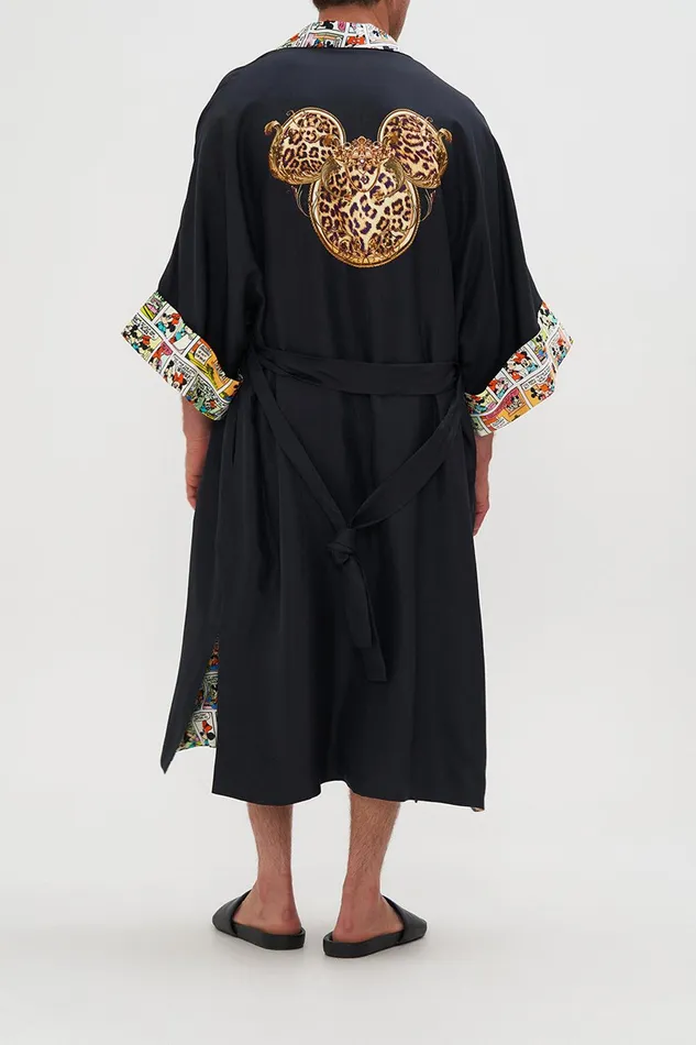 Camilla Outerwear Long Line Reversible Robe Mickey Takes A Trip 8211 Mens