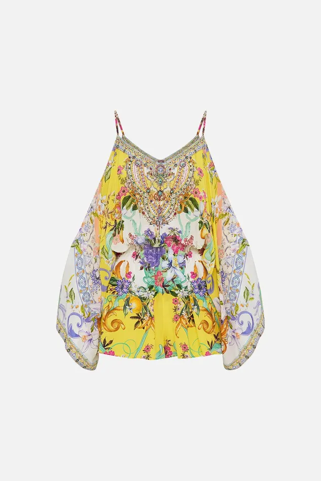Camilla Playsuits and Jumpsuits Drop Shoulder Playsuit Caterina Spritz 8211 Womens Camilla Playsuits and Jumpsuits Drop Shoulder Playsuit Caterina Spritz 8211 Womens